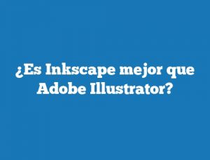 ¿Es Inkscape mejor que Adobe Illustrator?