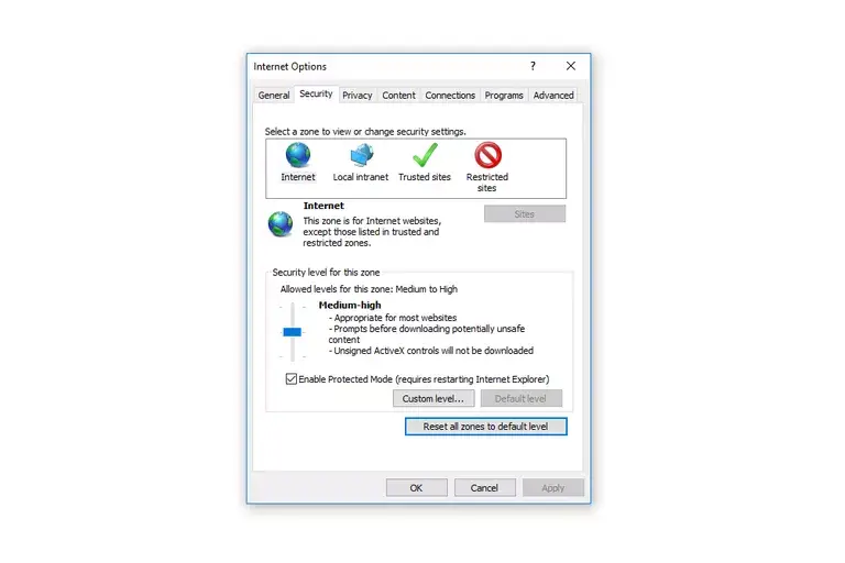 Como Restablecer La Configuracion De Seguridad De Internet Explorer A Los Niveles Predeterminados Tecnonautas