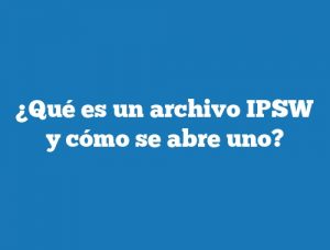 ¿Qué es un archivo IPSW y cómo se abre uno?