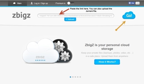 zBigz para descargar archivos Torrent