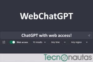 webChatGPT en Google Chrome
