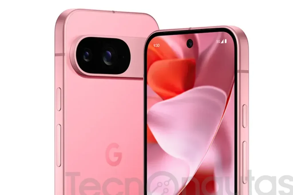 google pixel 9 en rosa