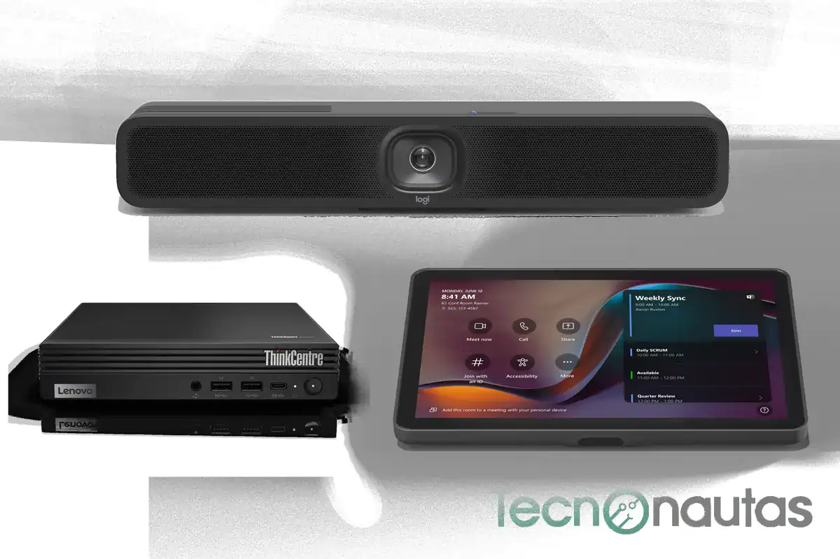 kit logitech para reuniones virtuales en salas pequeñas